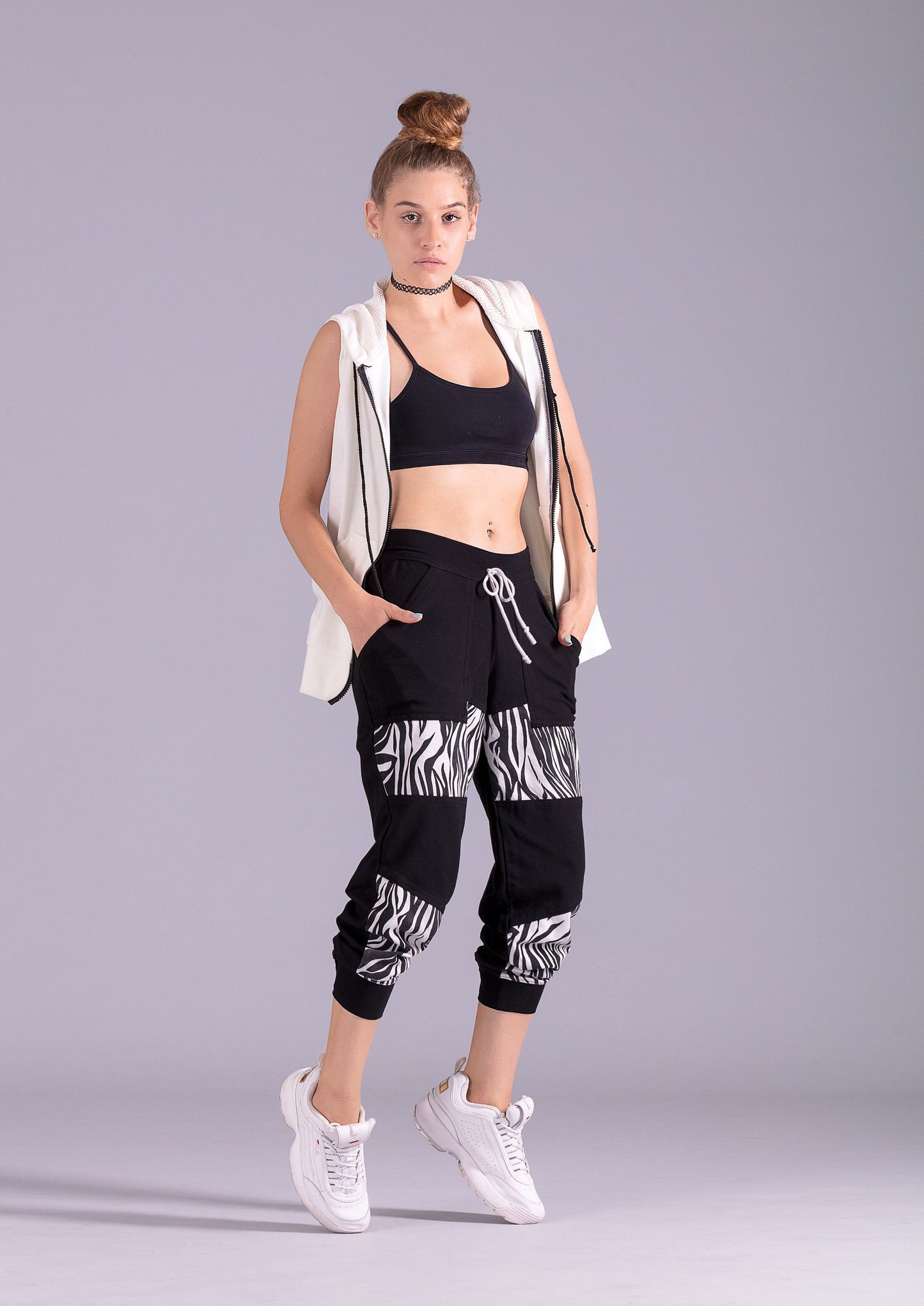 zebra print jogger pants custom sweatpants| Unisex joggers urban streetwear track pants  | yoga pants women