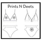 Baphomet's Throne Pentagram bra and panty lingerie set