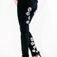 SALE Size XS kiss print gangster pinstripe pants | cyberpunk clothing punk pants steampunk