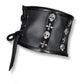 Black skull choker leather corset collar vegan leather choker statement choker | goth choker collar high neck collar  gothic choker