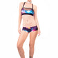 Sporty bikini galaxy print see through bikini top rave bra  | hanmdmade bikini yoga bra pole dance wear pole wear