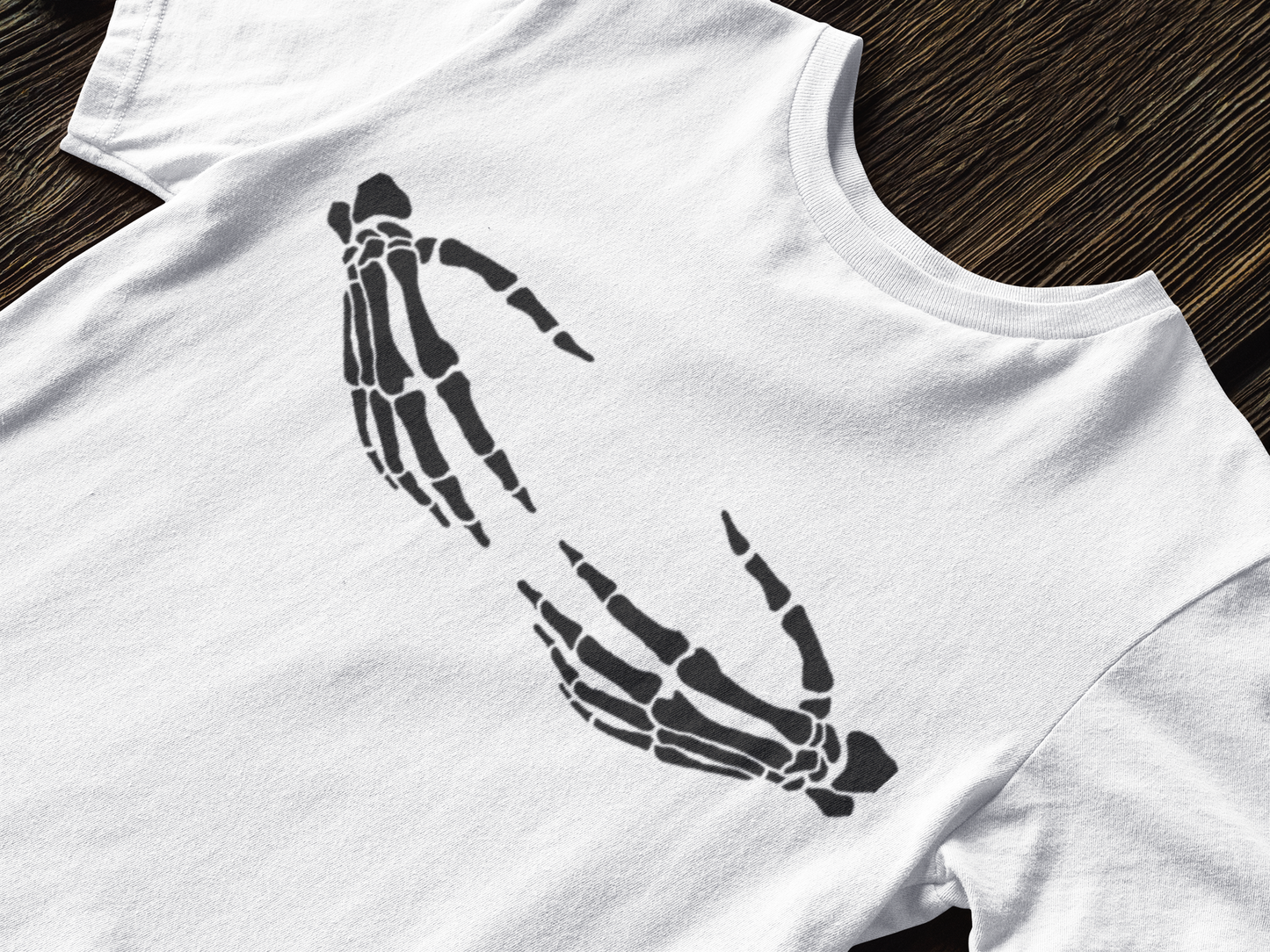 Skeleton Hand print Tee