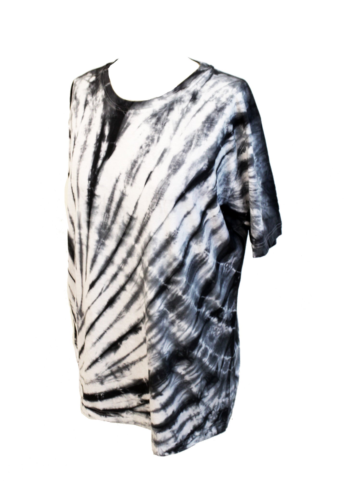 All Twisted Up Mens tie dye streetwear T shirt in Black