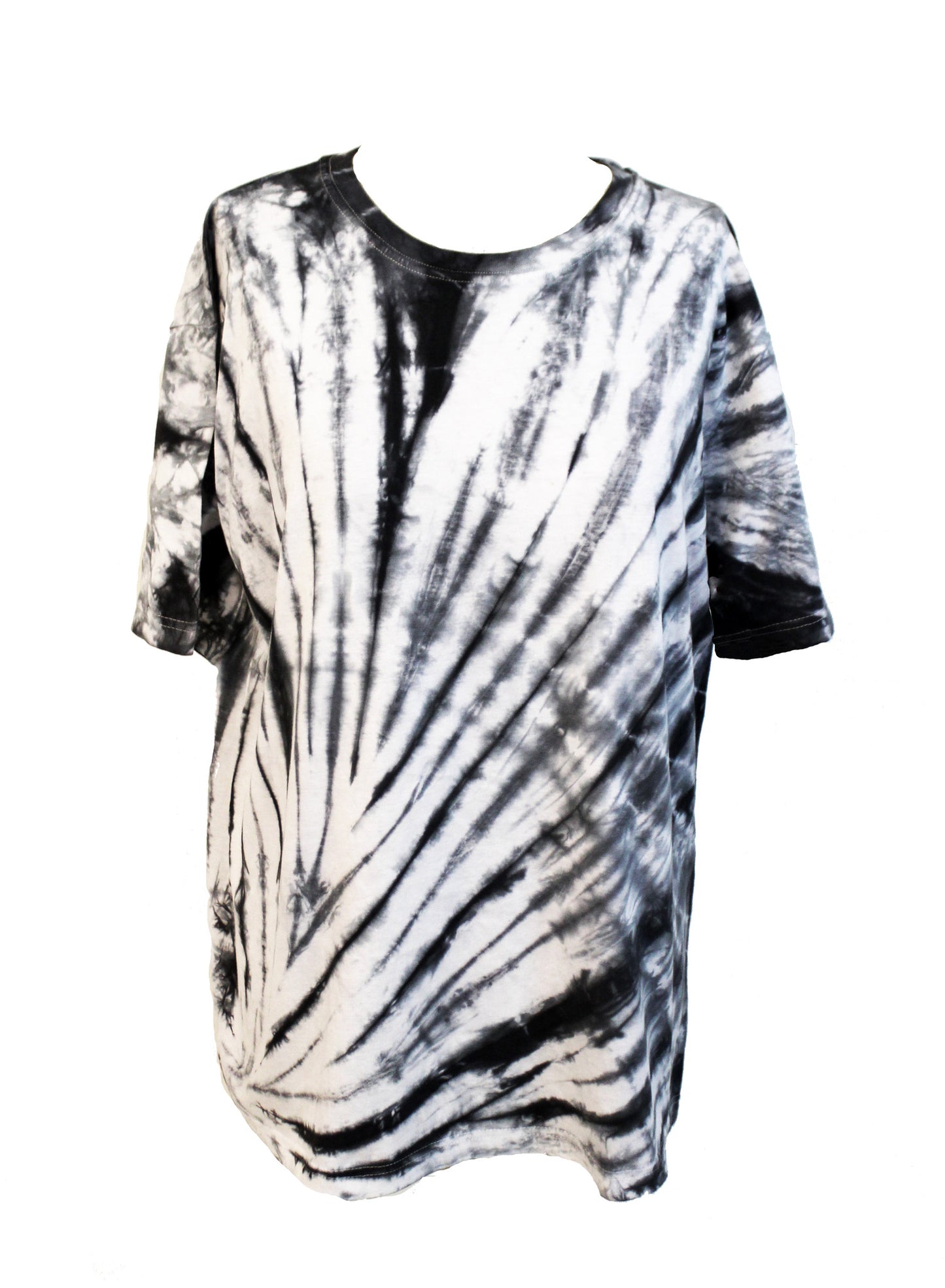 All Twisted Up Mens tie dye streetwear T shirt in Black