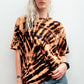 All Twisted Up Acid Wash tie dye T shirt in Tiger Blood